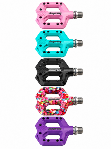 Dangerboy Mini BMX Pedals – Lightweight Youth Platform Pedals