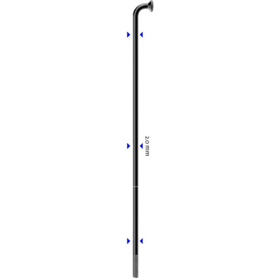 Sapim Leader 14G Spokes – 270mm – Black