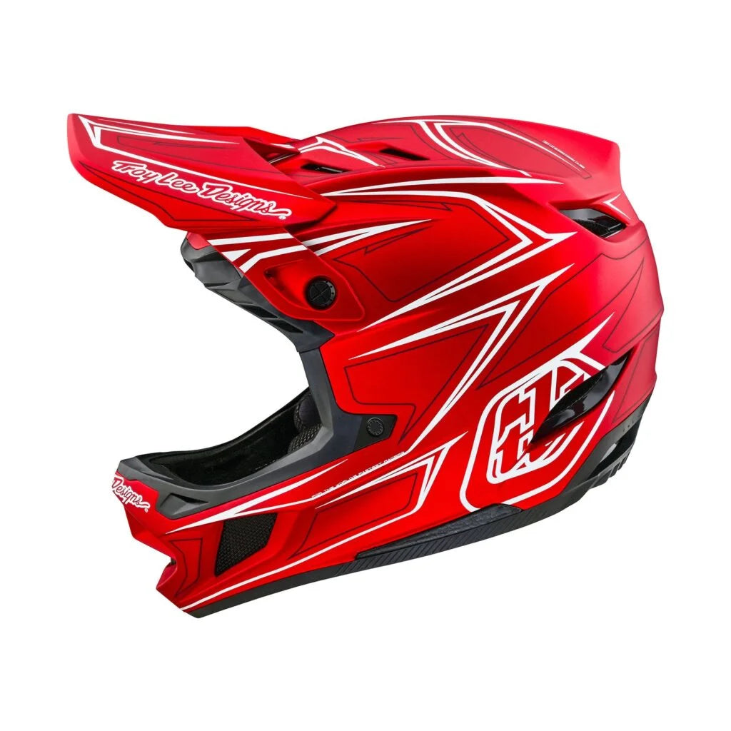 Troy Lee Designs D4 Composite BMX Full-Face Helmet Pinned Red