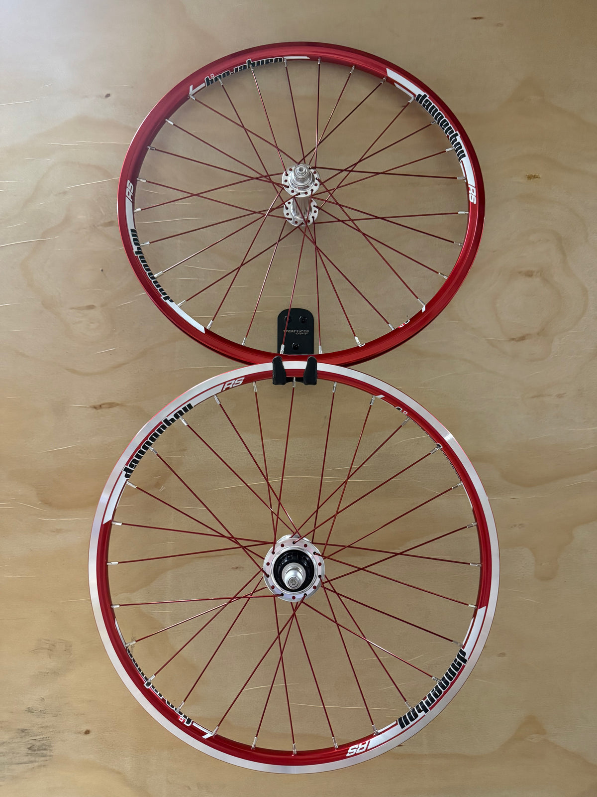 Mini 28h Dangerboy Wheelset Red