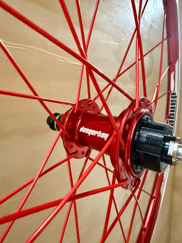 Expert 28h Dangerboy Wheelset Red