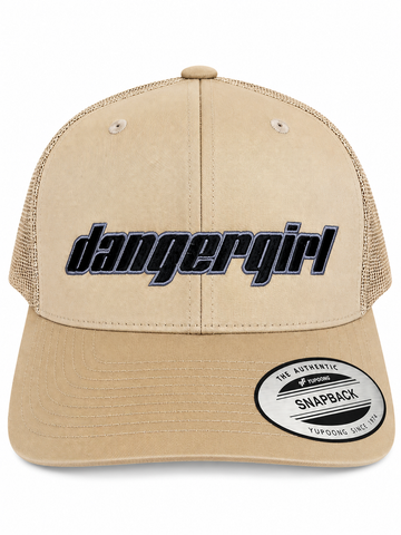 Dangergirl Snapback Hat – Sand-Black Embroid