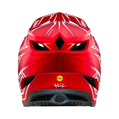 Troy Lee Designs D4 Composite BMX Full-Face Helmet Pinned Red