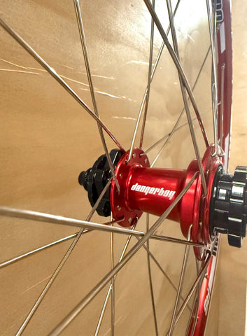 Mini 28h Dangerboy Wheelset Red