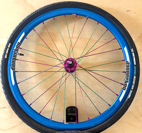 Expert 28h Dangerboy Wheelset Blue (With Tires)