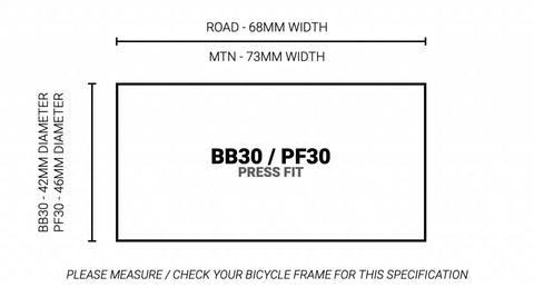 Praxis Works Shimano BB30 / PF30 Meybo Holeshot Bottom Bracket – 24mm