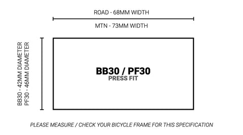Praxis Works M30 BB30 / PF30 Road Bottom Bracket – 30/28