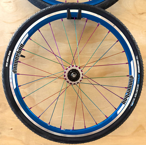 Expert 28h Dangerboy Wheelset Blue (With Tires)