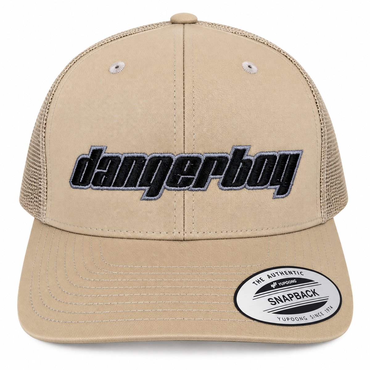 Dangerboy Snapback Hat – Sand-Black Embroid