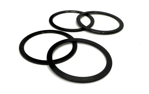 Stelv 1mm Alloy Spacers for 24mm Spindles Pack/4