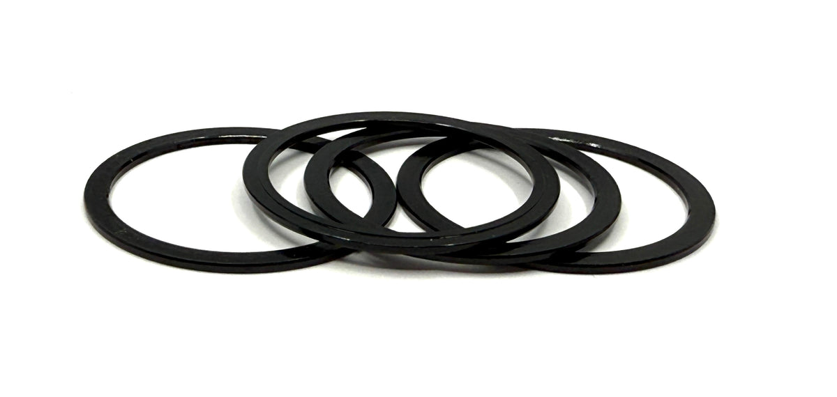 Stelv 1mm Alloy Spacers for 24mm Spindles Pack/4