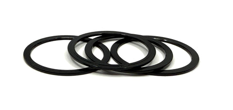 Stelv 1mm Alloy Spacers for 24mm Spindles Pack/4