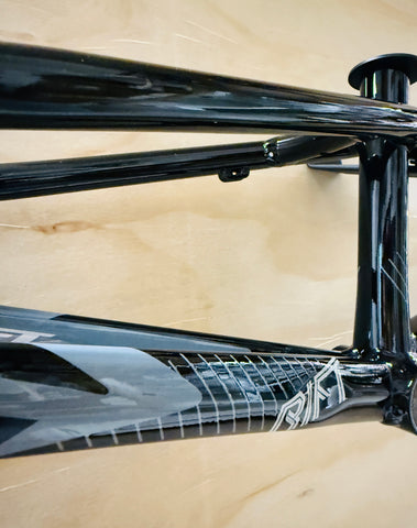 Tangent Rift 20.5 ES20D Pro BMX Race Frame-Gloss Black / Grey Decals