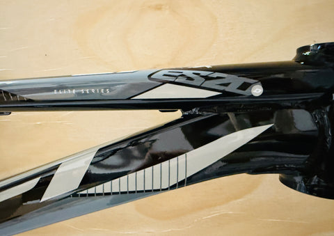 Tangent Rift 20.5 ES20D Pro BMX Race Frame-Gloss Black / Grey Decals