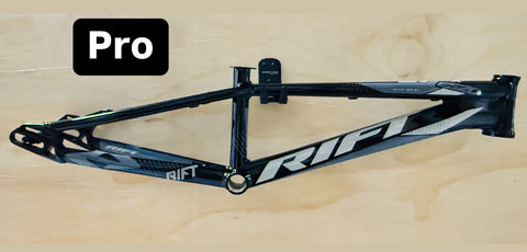 Tangent Rift 20.5 ES20D Pro BMX Race Frame-Gloss Black / Grey Decals