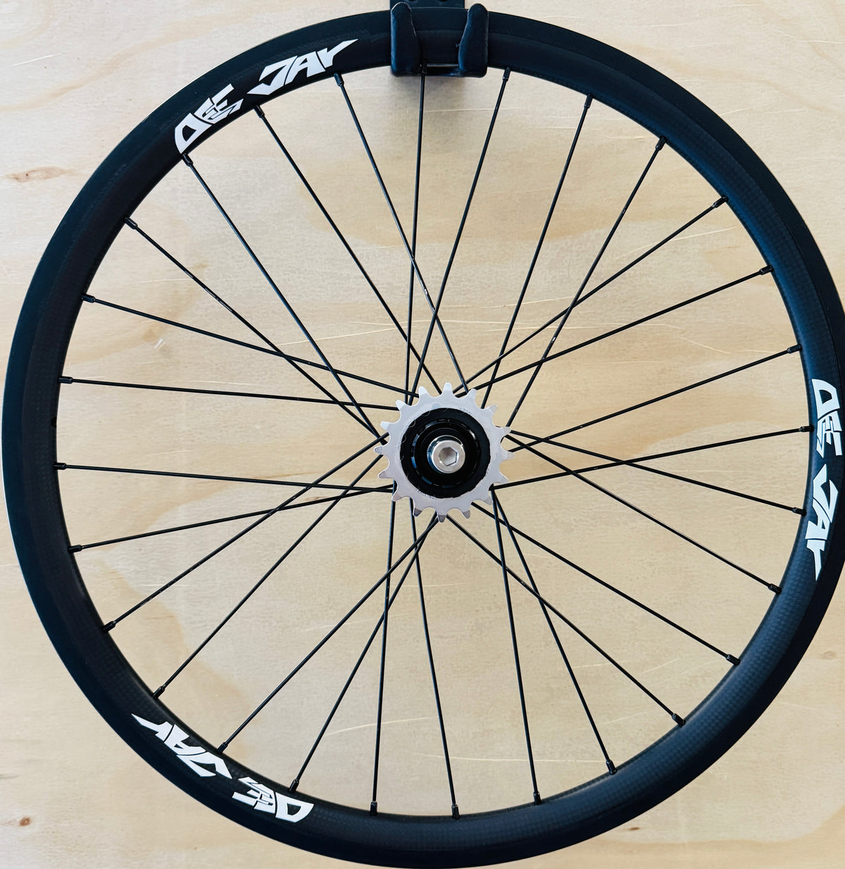 Junior 28h Deejay Carbon Rear Wheel w/ Onyx OHM Race Spec Upgrade
