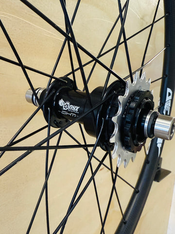 Junior 28h Deejay Carbon Rear Wheel w/ Onyx OHM Race Spec Upgrade