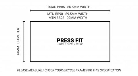 Praxis Works M30-THRU PF41 Bottom Bracket – BB86 / BB90 / BB92 for 30mm Cranks