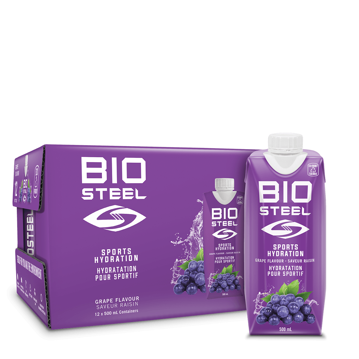 BIOSTEEL SPORTS DRINK / Grape / 12 Pack