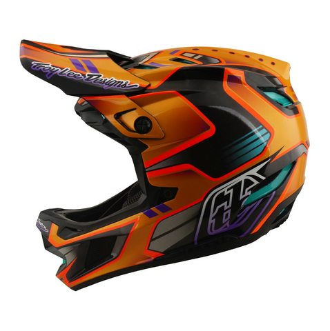 TROY LEE DESIGNS D4 Carbon Helmet Crest Gold