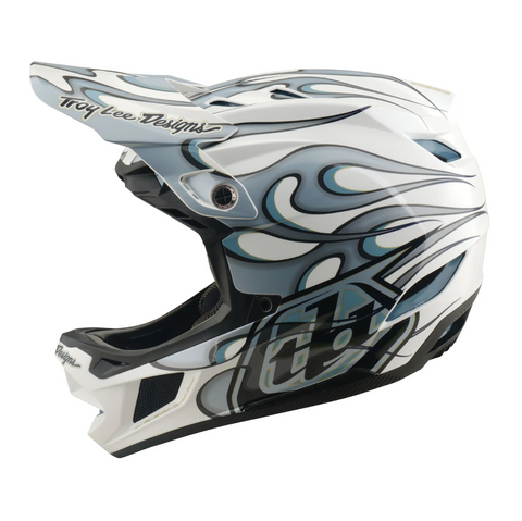 Troy Lee Designs D4 Composite Helmet Torched White