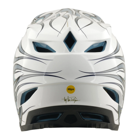 Troy Lee Designs D4 Composite Helmet Torched White