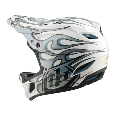 Troy Lee Designs D4 Composite Helmet Torched White