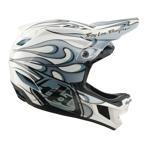 Troy Lee Designs D4 Composite Helmet Torched White