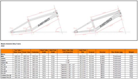 Meybo Holeshot Alloy 2024 Bmx Race Frame