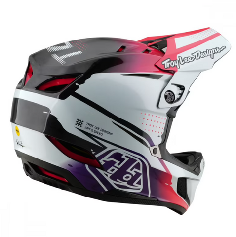 Troy Lee Designs D4 Carbon BMX Full-Face Helmet Drip White
