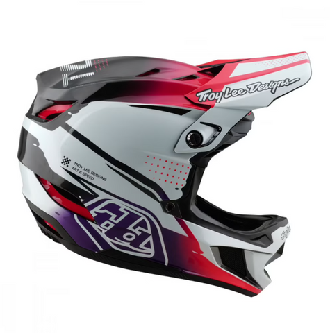 Troy Lee Designs D4 Carbon BMX Full-Face Helmet Drip White