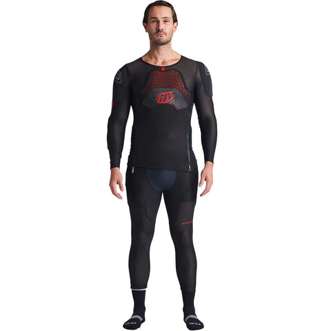 TROY LEE DESIGNS Stage Ghost D3O Long Sleeve Baselayer Solid Black