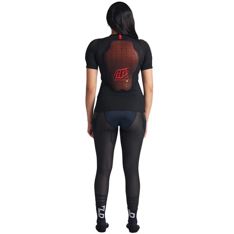 TROY LEE DESIGNS Stage Ghost D3O Short Sleeve Baselayer Solid Black