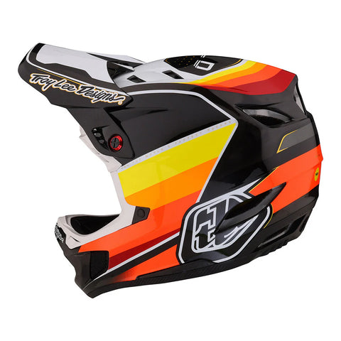 TROY LEE DESIGNS D4 Carbon BMX Full-Face Helmet Reverb Black / White XS, SM
