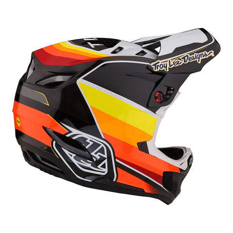 TROY LEE DESIGNS D4 Carbon BMX Full-Face Helmet Reverb Black / White XS, SM