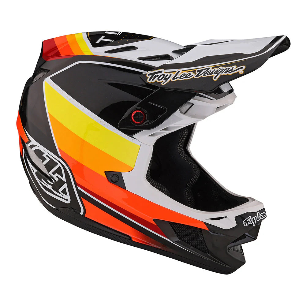 TROY LEE DESIGNS D4 Carbon BMX Full-Face Helmet Reverb Black / White XS, SM