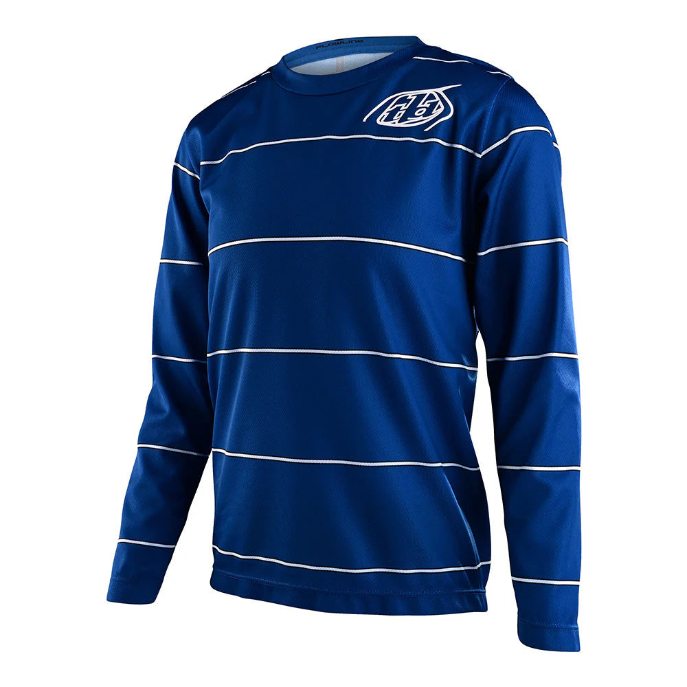 Troy Lee Designs Youth Flowline LS Jersey Revert True Blue