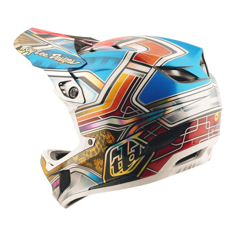 TROY LEE DESIGNS D4 Carbon Helmet Lowrider - Blue