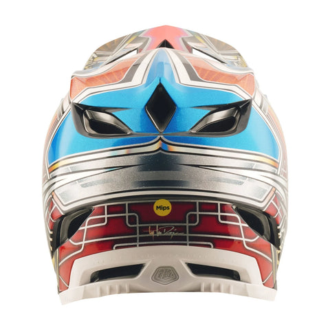 TROY LEE DESIGNS D4 Carbon Helmet Lowrider - Blue