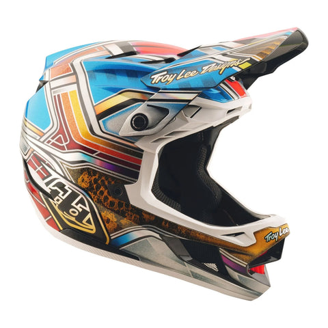 TROY LEE DESIGNS D4 Carbon Helmet Lowrider - Blue