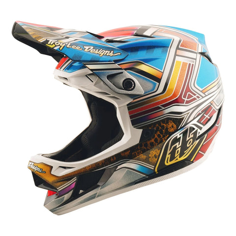 TROY LEE DESIGNS D4 Carbon Helmet Lowrider - Blue