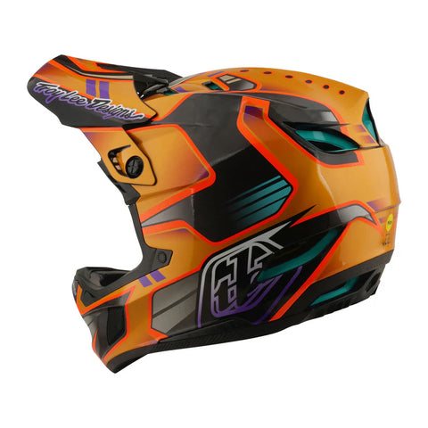 TROY LEE DESIGNS D4 Carbon Helmet Crest Gold