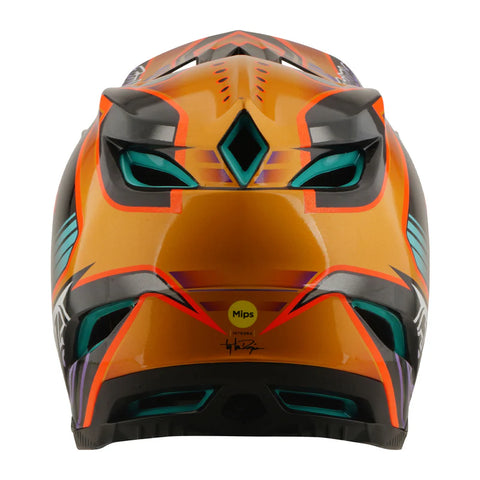 TROY LEE DESIGNS D4 Carbon Helmet Crest Gold