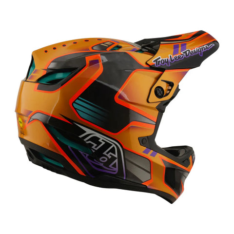 TROY LEE DESIGNS D4 Carbon Helmet Crest Gold