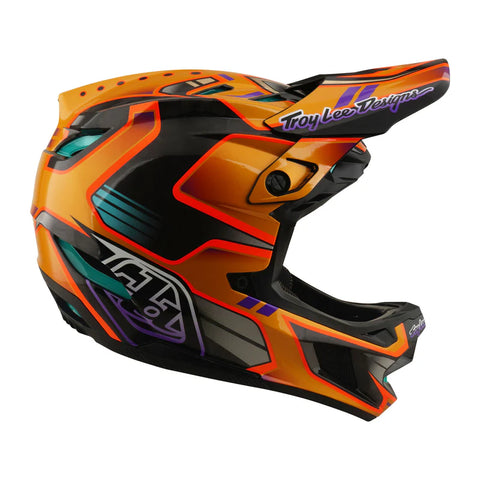 TROY LEE DESIGNS D4 Carbon Helmet Crest Gold