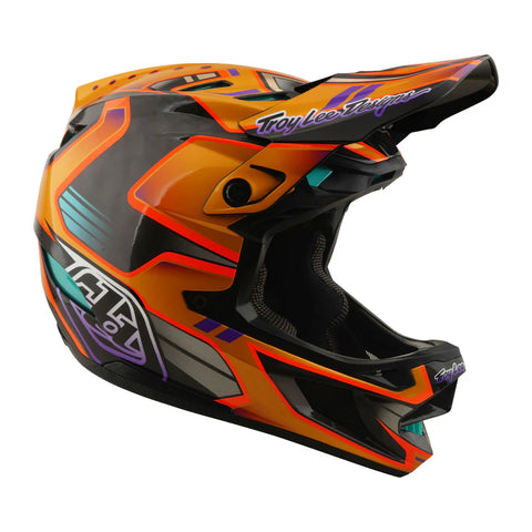 TROY LEE DESIGNS D4 Carbon Helmet Crest Gold