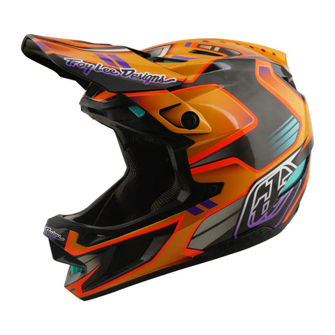TROY LEE DESIGNS D4 Carbon Helmet Crest Gold
