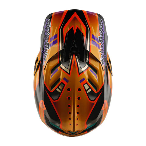 TROY LEE DESIGNS D4 Carbon Helmet Crest Gold