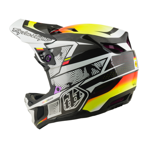 TROY LEE DESIGNS D4 Carbon Helmet Lined up Black