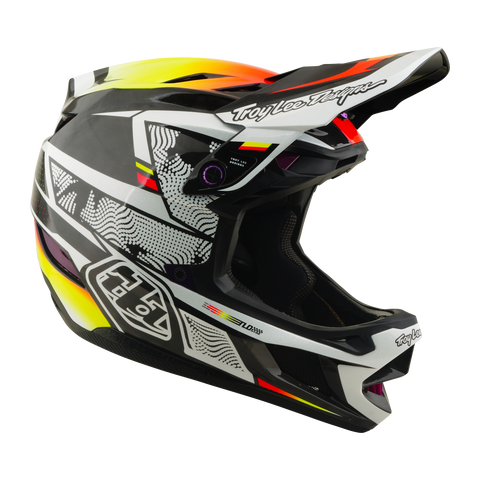 TROY LEE DESIGNS D4 Carbon Helmet Lined up Black